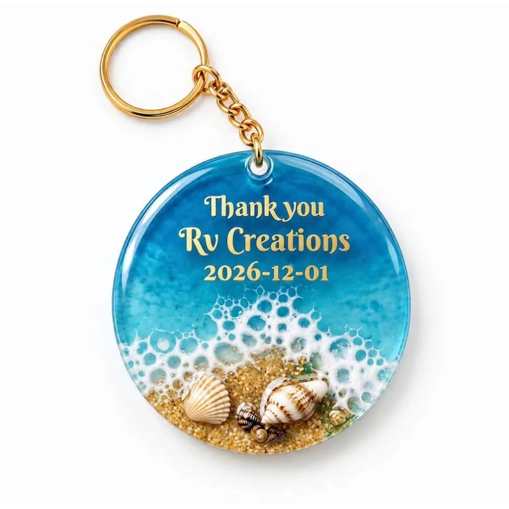 Resin Keytags (round shape)